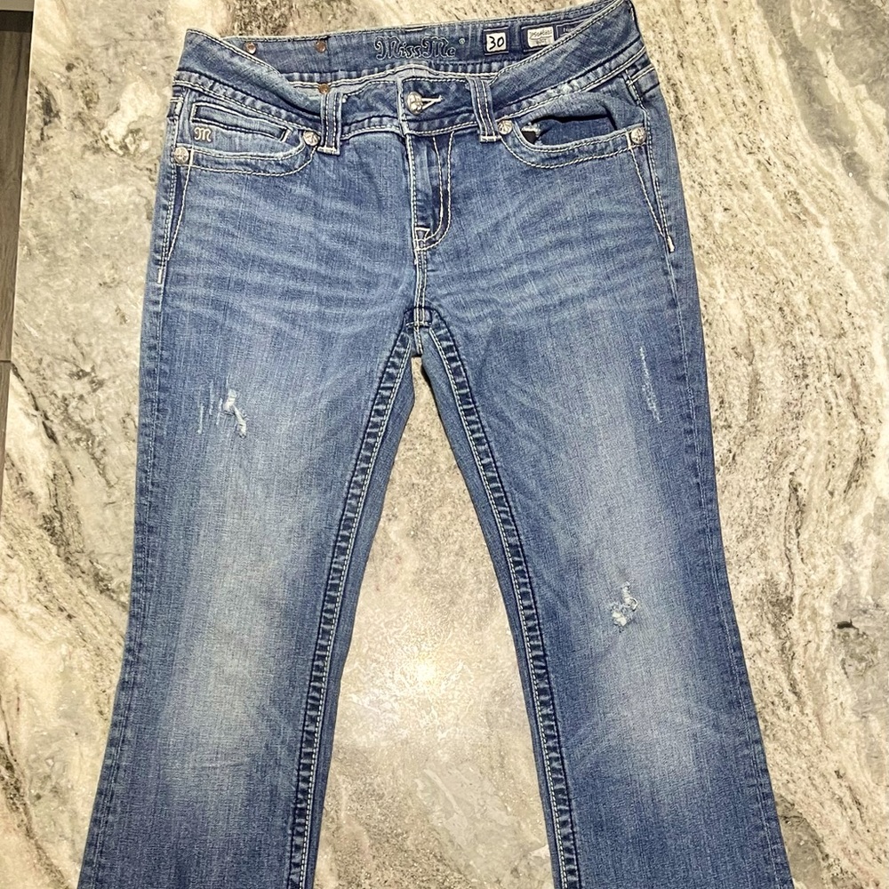 Miss Me Boot Cut Jeans, Bling Pockets